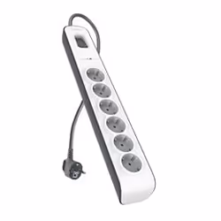 Belkin BSV603vf2M, 650 J, 6 sortie(s) CA, Blanc, 2 m