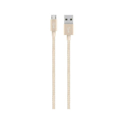 Belkin F2CU021BT04-GLD câble USB 1,2 m USB A Micro-USB A Or