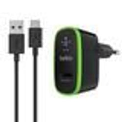 Belkin F7U001VF06-BLK chargeur d'appareils mobiles Smartphone, Tablette Noir, Vert USB Intérieure