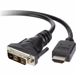 Belkin HDMI - DVI-D M/M 1.8m, 1,8 m, HDMI Type A (Standard), DVI-D, Mâle, Mâle, Droit