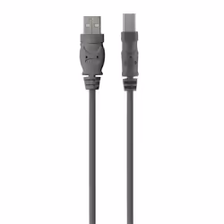 Belkin USB 2.0 A - USB 2.0 B, 4.8m, 4,8 m, USB A, USB B, USB 2.0, Mâle/Mâle, Gris