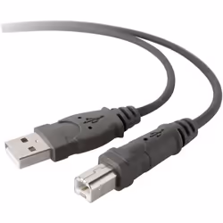 Belkin USB 2.0 A - USB 2.0 B, 3m, 3 m, USB A, USB B, USB 2.0, Mâle/Mâle, Gris