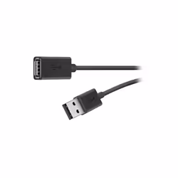 Belkin USB 2.0 A M/F 4.8m, 4,8 m, USB A, USB A, USB 2.0, 480 Mbit/s, Noir