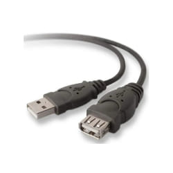 Belkin USB 2.0 A M/F 3m câble USB USB A Noir