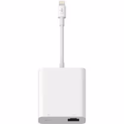 Belkin B2B165BT, Lightning, RJ-45, Blanc, MFi, 0,48 Gbit/s, 12 W