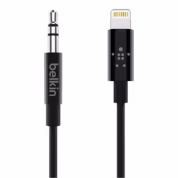 Belkin AV10172BT06-BLK, Mâle, 3,5mm, Mâle, 1,8 m, Noir