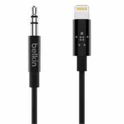Belkin AV10172BT03-BLK, Mâle, 3,5mm, Mâle, 0,9 m, Noir