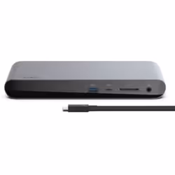 Belkin Thunderbolt 3 Dock Pro, Avec fil, Thunderbolt 3, Noir, SD, Aluminium, 170 W