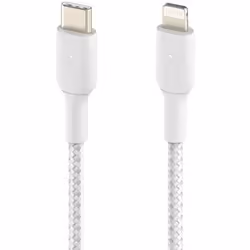 Belkin CAA004BT2MWH, 2 m, Lightning, USB C, Mâle, Mâle, Blanc