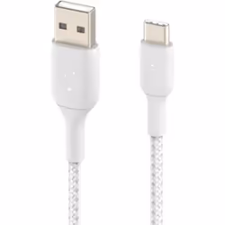 Belkin BoostCharge, 2 m, USB A, USB C, Blanc