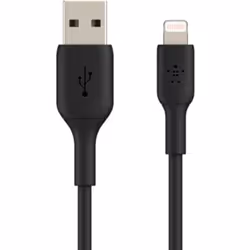 Belkin CAA001BT3MBK, 3 m, Lightning, USB A, Mâle, Mâle, Noir