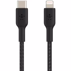 Belkin CAA004BT1MBK, 1 m, Lightning, USB C, Mâle, Mâle, Noir