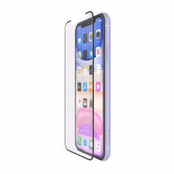 Belkin ScreenForce InvisiGlass, Apple, iPhone 11, iPhone XR, Résistant aux rayures, Noir, Transparent, 1 pièce(s)