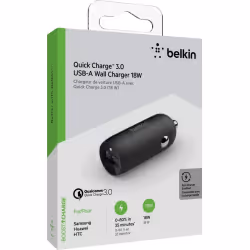 Belkin CCA002BTBK, Extérieure, Allume-cigare, Noir