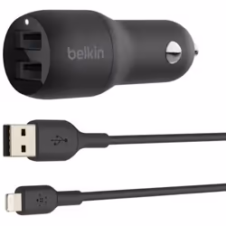 Belkin Boost Charge, Auto, Allume-cigare, 1 m, Noir