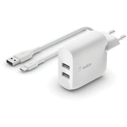 Belkin WCE001VF1MWH chargeur d'appareils mobiles Universel Blanc Secteur Intérieure