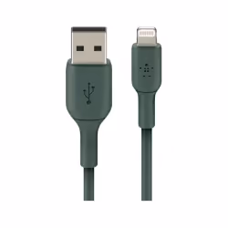 Belkin CAA001BT1MMG, 1 m, Lightning, USB A, Mâle, Mâle, Noir