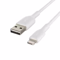 Belkin CAA001BT1MWH2PK, 1 m, Lightning, USB A, Mâle, Mâle, Blanc