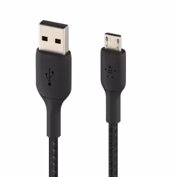 Belkin CAB007bt1MBK, 1 m, USB A, Micro-USB A, Noir