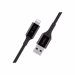 Belkin CAA007BT04BK, 1,2 m, Lightning, USB A, Mâle, Mâle, Noir