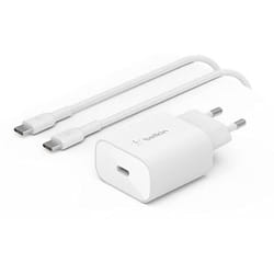 Belkin WCA004VF1MWH-B6 chargeur d'appareils mobiles Téléphone portable Blanc USB Charge rapide Intérieure
