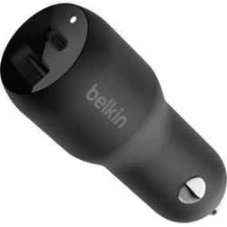 Belkin CCB004BTBK chargeur d'appareils mobiles Smartphone, Tablette Noir Allume-cigare, USB Charge rapide Intérieure, Extérieure