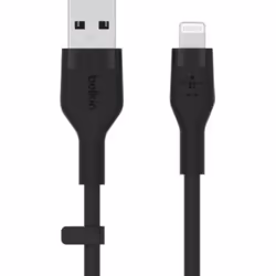 Belkin CAA008BT1MBK, 1 m, USB A, USB C/Lightning, Mâle, Mâle, Noir