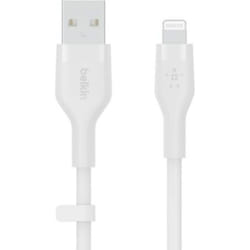 Belkin Cbl Scicone USB-A LTG 2M blc Blanc
