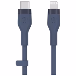 Belkin CAA009BT1MBL, 1 m, USB C, USB C/Lightning, Mâle, Mâle, Bleu