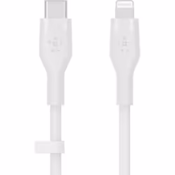 Belkin CAA009BT2MWH, 2 m, USB C, USB C/Lightning, Mâle, Mâle, Blanc