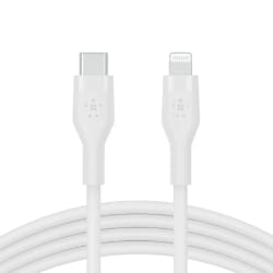 Belkin Cbl Silicone USB-C LTG 3M blc Blanc