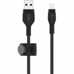 Belkin CAA010BT2MBK, 2 m, USB C, USB C/Lightning, Mâle, Mâle, Noir