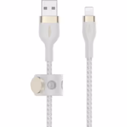 Belkin CAA010BT2MWH, 2 m, USB A, USB C/Lightning, Mâle, Mâle, Blanc