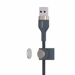 Belkin CAA010BT3MBL, 3 m, USB A, USB C/Lightning, Mâle, Mâle, Bleu