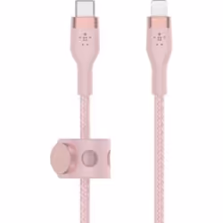Belkin CAA011BT1MPK, 1 m, USB C, USB C/Lightning, Mâle, Mâle, Rose
