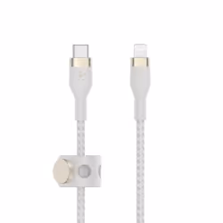 Belkin CAA011BT1MWH, 1 m, USB C, USB C/Lightning, Mâle, Mâle, Blanc
