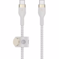 Belkin BOOST↑CHARGE PRO Flex, 2 m, USB C, USB C, USB 2.0, Blanc
