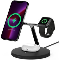 Belkin WIZ017vfBK Écouteurs, Smartphone, Smartwatch Noir Secteur Recharge sans fil Charge rapide Intérieure
