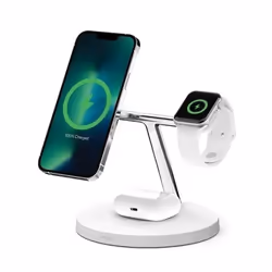 Belkin WIZ017vfWH, Intérieure, Secteur, Recharge sans fil, Blanc