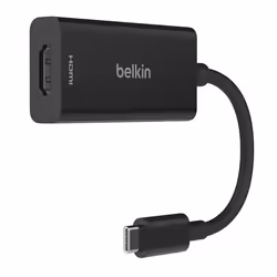 Belkin AVC013BTBK, HDMI Type A (Standard), USB Type-C, Femelle, Mâle, Droit, Droit