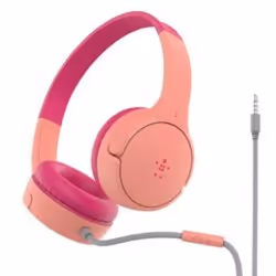 Belkin SoundForm Mini, Avec fil, Appels/Musique/Sport/Au quotidien, Casque, Rose