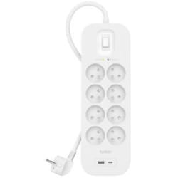 Belkin SRB003CA2M protection surtension Blanc 8 sortie(s) CA 2 m