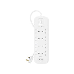 Belkin Connect Blanc 8 sortie(s) CA 2 m