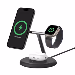 Belkin WIZ023VFBK chargeur d'appareils mobiles Écouteurs, Smartphone, Smartwatch Noir USB Recharge sans fil Intérieure - Vue supplémentaire 4