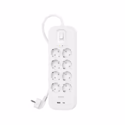 Belkin SRB003vf2M-V2, 900 J, 8 sortie(s) CA, Type F, Type E, Blanc, 2 m