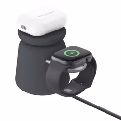 Belkin BoostCharge Pro Écouteurs, Smartphone, Smartwatch Charbon de bois Secteur Recharge sans fil Charge rapide Intérieure - Vue supplémentaire 6