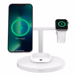 Belkin BoostCharge Pro Écouteurs, Smartphone, Smartwatch Blanc USB Recharge sans fil Charge rapide Intérieure - Vue supplémentaire 4