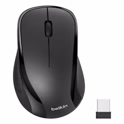 Belkin BBZ010FR clavier Souris incluse Universel RF sans fil AZERTY Français Noir - Vue supplémentaire 6