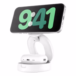 Belkin WIZ035kqWH Écouteurs, Smartphone Blanc USB Recharge sans fil Charge rapide Intérieure