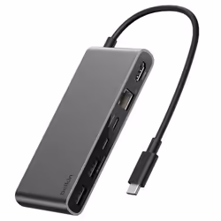 Belkin INC024HQSGY hub & concentrateur USB Type-C 10000 Mbit/s Gris - Vue supplémentaire 2
